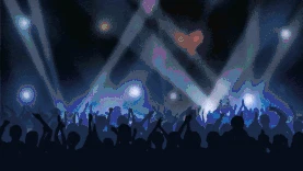 动感DJ现场观众喝彩蹦迪酒吧gif图片背景视频gif图素材