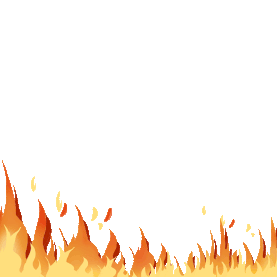 火火焰燃烧扭动红色底边gif图素材
