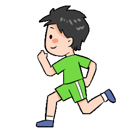 体育运动健身锻炼小男孩跑步gif图素材图片