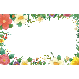 植物花朵花草边框森系视频边框绿色gif图素材
