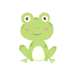 夏天动物大眼睛青蛙动物绿色gif图素材