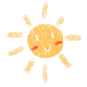 太阳阳光微笑蜡笔贴纸黄色动图gif
