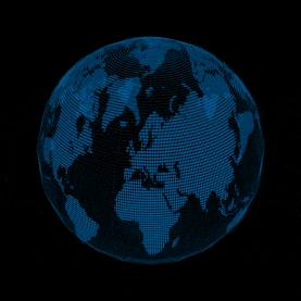 科技地球旋转粒子全球化gif图素材图片