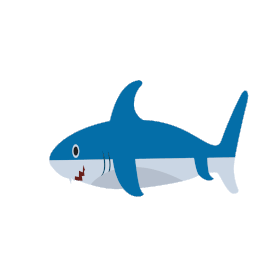 鲨鱼动物海洋生物鱼类鱼gif图素材
