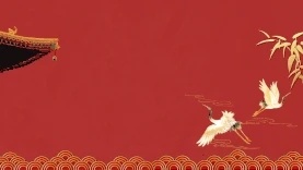 故宫仙鹤红色中国风国潮视频背景gif图素材图片