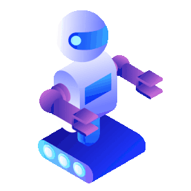 科技机器人人工智能AI蓝色gif图素材