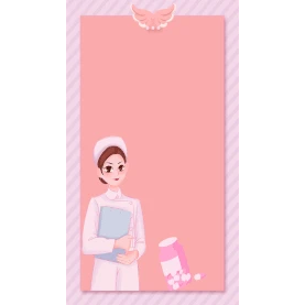 医疗公益护士白衣天使粉色竖版视频背景海报gif图素材图片