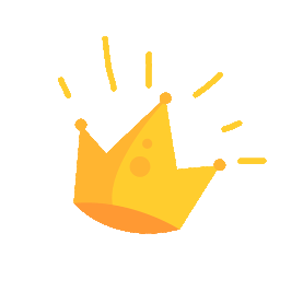 皇冠发光贴纸黄色游戏图标标志gif图素材