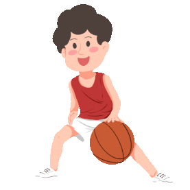 体育运动健身学生小男孩打篮球gif图素材