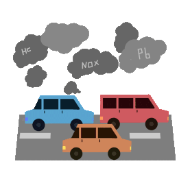 环境日环境污染汽车废气尾气排放碳排放gif图素材
