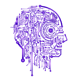 科技最强大脑AI人工智能线条智能紫色gif图素材