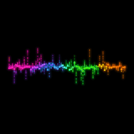 音乐音频音谱彩色音波声音声浪波谱gif图素材