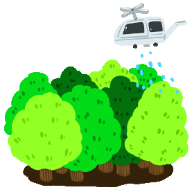 森林护林防火喷水直升飞机gif图素材图片