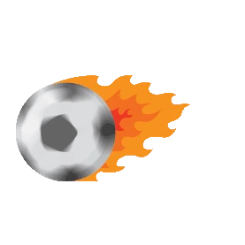 欧洲杯火焰足球球类运动球gif图素材