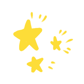 六一儿童节61星星闪烁黄色发光贴纸gif图素材  