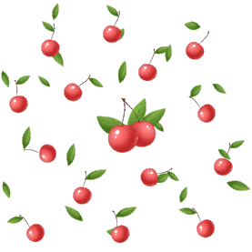 水果樱桃底纹动图gif