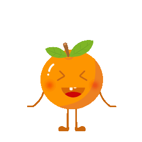 水果橘高临下拟人橘黄色表情包gif图素材图片