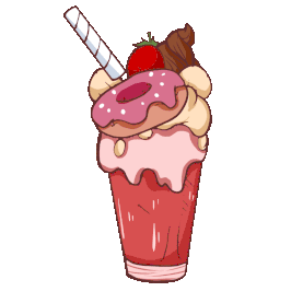 夏天美食冷饮冰淇淋gif图素材图片