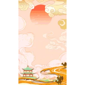 敦煌丝绸之路中国风竖版视频背景海报gif图素材图片
