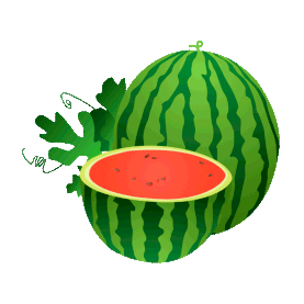 夏天西瓜水果gif图素材图片