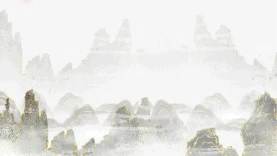 复古山水灰色中国风视频背景gif图素材