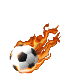 欧洲杯火焰足球燃烧火特效拖尾gif图素材