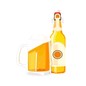 夏天冷饮饮料酒水啤酒黄色gif图素材图片