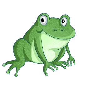 夏天青蛙动物绿色gif图素材
