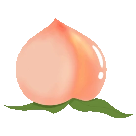 一颗水蜜桃可爱粉色桃子动图gif