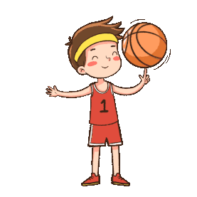 体育运动球类运动玩篮球男孩转球gif图素材