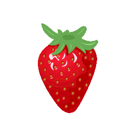 红色草莓水果动图gif