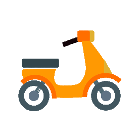 电瓶车电动车小摩托交通工具gif图素材