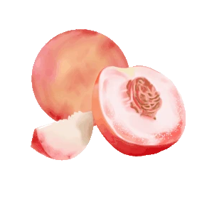 水果桃子水蜜桃粉色gif图素材图片