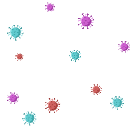 病毒细菌浮动漂浮gif图素材