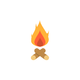 火堆火焰火篝火扁平gif图素材图片