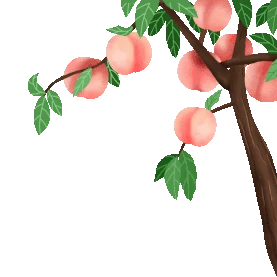 桃树果实累累桃子粉色水果gif图素材