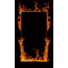 燃烧火焰边框大火火光特效竖版视频背景海报gif图素材图片