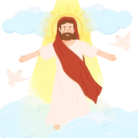 宗教基督教耶稣天堂光环圣光gif图素材图片