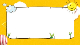 黄色卡通边框视频背景gif图素材
