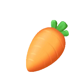 卡通蔬菜胡萝卜食物gif图素材