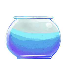 鱼缸蓝色气泡水泡gif图素材