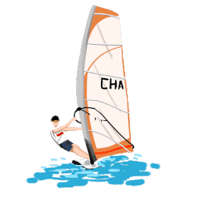 会运动会水上帆船比赛gif图素材图片