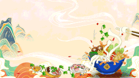 国潮美食食物面条中国风视频背景gif图素材