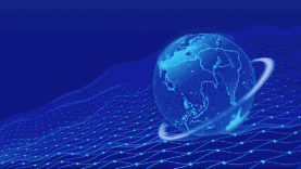 全球化科技信息gif图片视频背景蓝色gif图素材