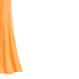 橙色的窗帘gif图素材