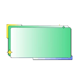 酸性潮流浅色绿色渐变综艺边框文本框标题框gif图素材