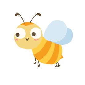 可爱小蜜蜂飞舞gif图素材