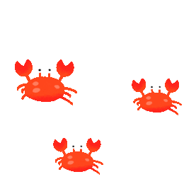 螃蟹海产品红色gif图素材