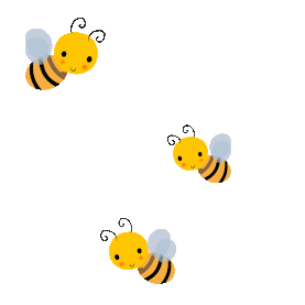 微笑的小蜜蜂飞行昆虫忙碌黄色gif图素材