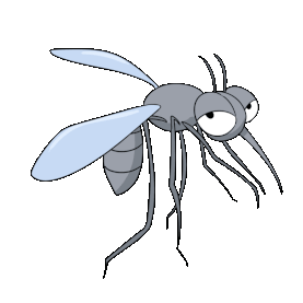 夏天昆虫蚊子飞行灰色gif图素材